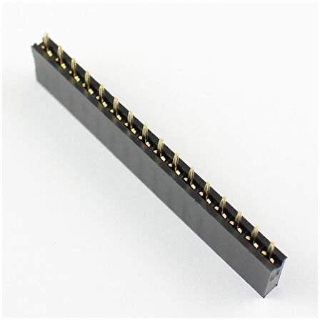 16 Pin Tek Sıra Dişi Header 180 Derece 1x16 Pin 2.54mm Soket Konnektör Breadboard Pcb Devre Bağlantı