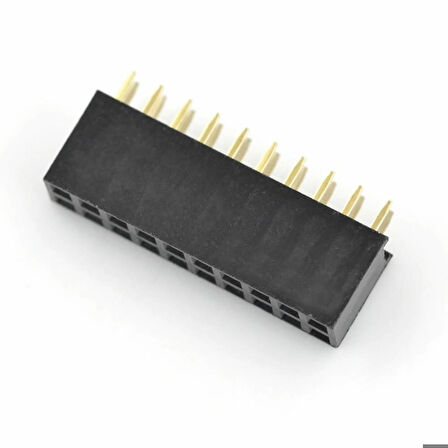 2x10 Pin Dişi Header Çift Sıra 180 Derece 2.54mm Bölünebilir Konnektör Soket Breadbord Pcb Devre Bağ