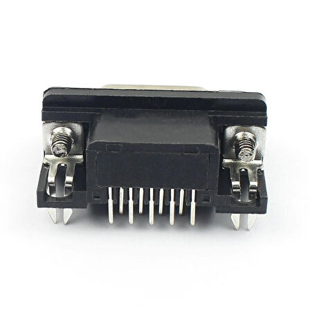 DB9 90 Derece Erkek Bağlantı Konnektörü DSUB 9 Pin Pcb Montaj Tip RS232 Rs485 Data Bağlantı Soketi
