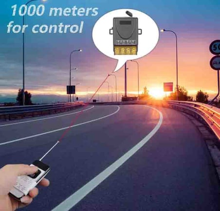 Lavat 1000 Metre Mesafeli AC 220V 30A 4 Kumandalı Röle Kutusu 433 MHz Radyo Frekanslı