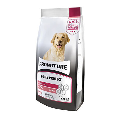 Pronature Daily Adult Kuzu Etli ve Pirinçli Yetişkin Köpek Maması 12 Kg