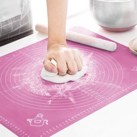 Delux Serisi Günlük Kullanım Tezgah Aleti Çeyiz Ürünü Silikon Silpat Hamur Açma Matı 50x40 cm