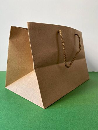 Kraft Karton Çanta 19*29*H:21 cm (10'lu Paket)
