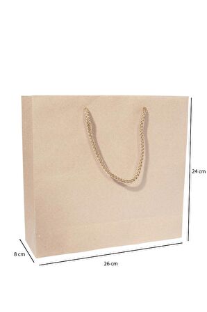 Kraft Karton Çanta 24*26 cm 25 Adet
