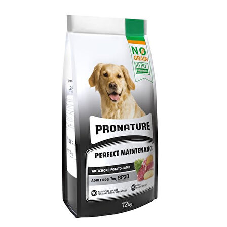 Pronature Hypo-Allergenic Tahılsız Kuzu Etli Yetişkin Köpek Maması 12 Kg