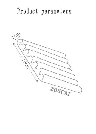 20cm x 206cm Kendinden Yapışkanlı Sünger MEVA Duvar Lambirisi Kahverengi Salon Ofis Kaplama Paneli