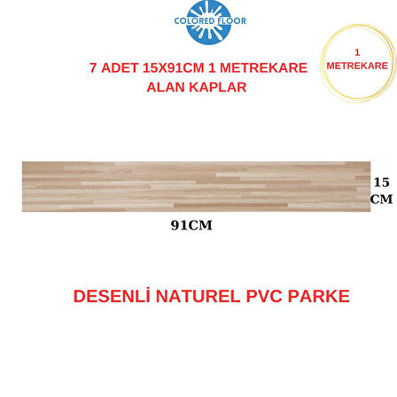 Yapışkanlı Desenli Naturel PVC Floor Esnek Zemin Yer Döşeme Parke Salon Ofis Otel Karavan Parke-P13