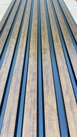 ATC 12x145 cm Antik Ceviz PVC Duvar Lambiri Ofis Salon Tv Arkası Dekoratif ATC Lambiri Panel