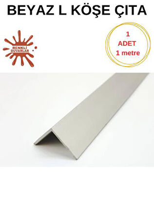 100cm ATC Dekoratif Beyaz L Köşe Duvar ÇItası Kapama Çıtası Duvar Lambirisi Paneli Kapama L Köşesi