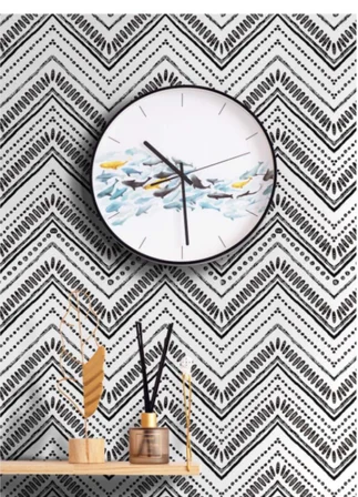 10 Adet 30x30cm Retro Etnik Desen Köpük Yapışkanlı Mutfak Banyo Duvar Paneli Kağıdı CYCZT0096