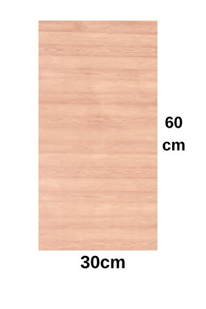 Shiny Açık Kahverengi Ahşap Desen 60x30cm Yapışkanlı Mutfak Banyo Kaplama Duvar Paneli Kağıdı TX-108