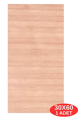 Shiny Açık Kahverengi Ahşap Desen 60x30cm Yapışkanlı Mutfak Banyo Kaplama Duvar Paneli Kağıdı TX-108