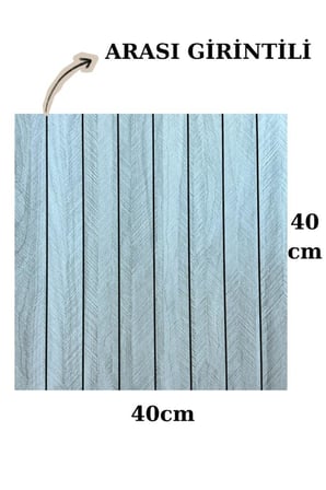 Kendinden Yapışkanlı Gri Girintili 3D Akustik Esnek Lambiri 40cmx40cm Duvar Paneli Kağıdı NW210