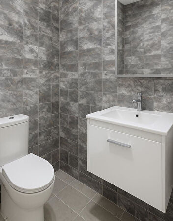 60x30cm Shiny Kaotik Mermer Desenli Yapışkanlı Mutfak Banyo Kaplama Duvar Paneli Kağıdı TX-041