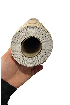 60cm x 280cm 1 Adet Kendinden Yapışkanlı krem Lambiri Desenli Duvar Paneli Kağıdı YG002