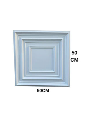 50cm x 50cm 1 Adet 3D Abs Malzeme PVC Dayanıklı Duvar  Tavan Paneli Silinebilir çıta Model Panel