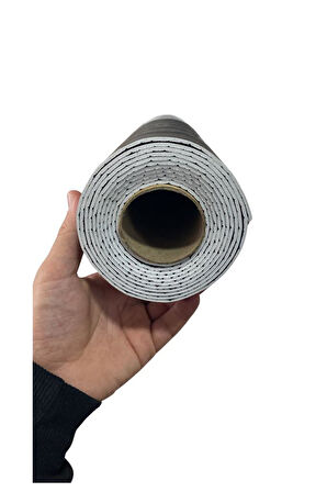 60cm x 280cm 1 Adet Kendinden Yapışkanlı Kömür Gri Lambiri Desenli Duvar Paneli Kağıdı GS8002