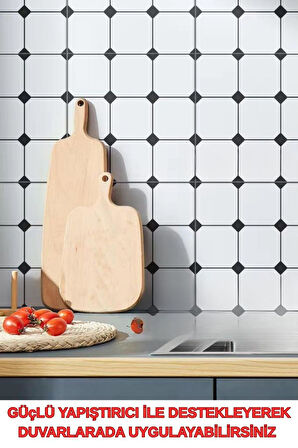 30cm x 30cm 10 Adet Yapışkanlı Karo Floor Pvc Panel Yer Zemin Kaplama Paneli Arkası Kauçuklu 3319