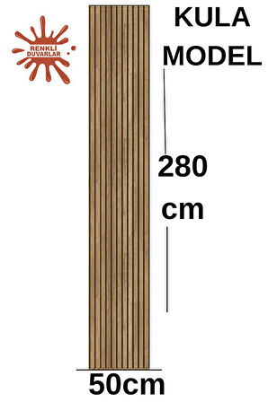 50x280cm Kula Kahverengi Akustik Duvar Paneli 3mm Keçe Ve 8mm Mdflam Salon Ofis Duvar Çıtası Lambiri