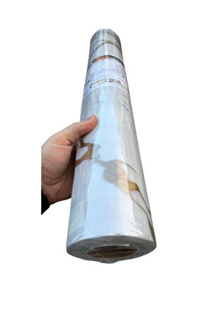 60cmx300cm Tek Parça Yapışkanlı Rulo Mermer Desenli Duvar Paneli Kağıdı Silinebilir LS-6010-BöTE