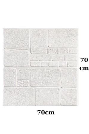 70cmx70cm Dekoratif Kendinden Yapışkanlı Taş Ev Tuğla Kesme Taş Duvar Paneli Kağıdı Köpük NW209
