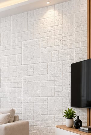 70cmx70cm Dekoratif Kendinden Yapışkanlı Taş Ev Tuğla Kesme Taş Duvar Paneli Kağıdı Köpük NW209