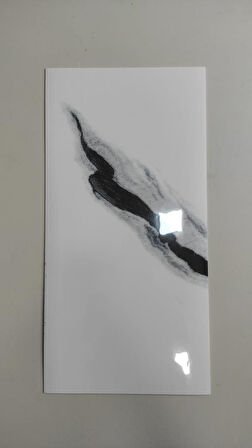 Yapışkanlı 1Adet 30x60cm Siyaha Alaca Mermer Desenli Esnek Banyo Wc Duvar Paneli Kağıdı BS8079-B