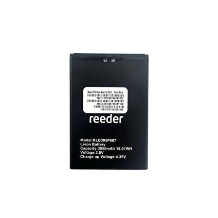 Reeder P13 Blue Max Lite2022 Batarya Pil