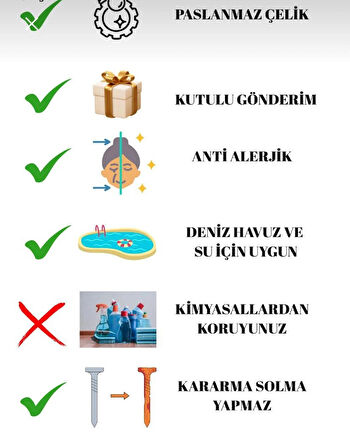 Zirkon Taşlı Kuzey Yıldızı Paslanmaz Çelik Kolye