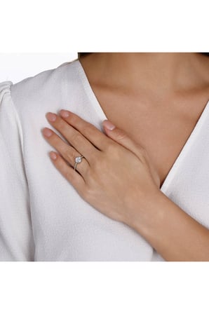 0.58 Karat Pırlanta Effect Yüzük