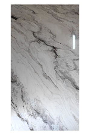 Alternatif Kaplama UV PVC Fırtına Mermer Desenli 1 Adet 60x120cm Ev Ofis Otel Duvar Kaplama Paneli