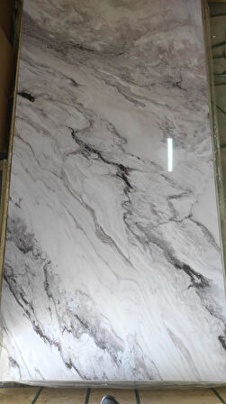 Alternatif Kaplama UV PVC Fırtına Mermer Desenli 1 Adet 60x120cm Ev Ofis Otel Duvar Kaplama Paneli