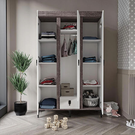 PATİKO ROSE RDLP 131 3 KAPILI DOLAP