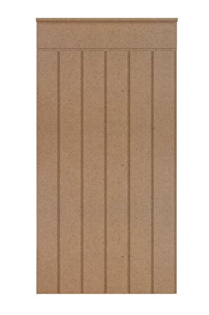 5 Adet  54 X 103 Cm Hediyeli Dekoratif Duvar Paneli  Boyanabilir Ahşap 6 Mm Ham Mdf Dekoratif Panel