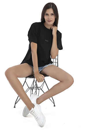 RUDY CO REGULAR SİYAH KADIN TİŞÖRT