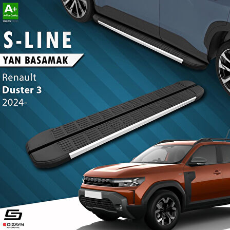 S-Dizayn Renault Duster 3 S-Line Aluminyum Yan Basamak 183 Cm 2024 Üzeri A+ Kalite