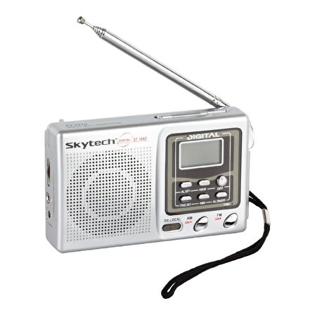 Mini Cep Radyosu-Deprem Radyosu- Acil Durum Afet Portatif Radyo (2 adet AA pil ile çalışır) ST-194D