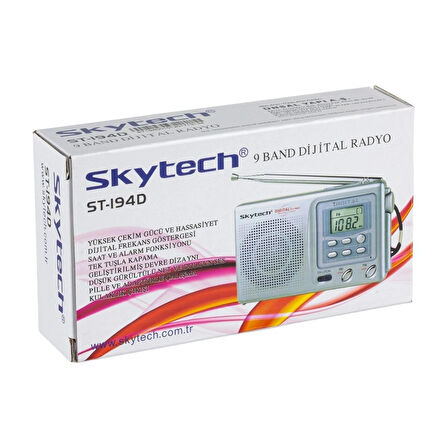 Mini Cep Radyosu-Deprem Radyosu- Acil Durum Afet Portatif Radyo (2 adet AA pil ile çalışır) ST-194D