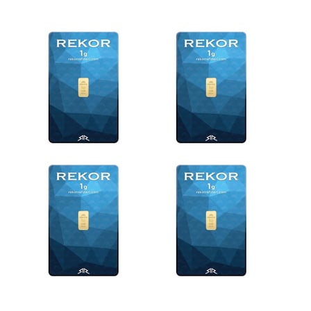4 Adet 1 gr 24 Ayar Altın ( REKOR )