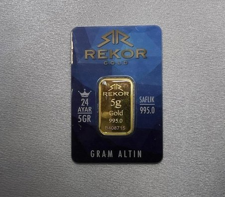 3 Adet 5 gr 24 Ayar Altın ( REKOR )
