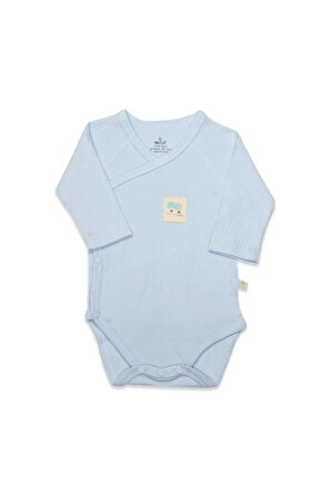 Organic Modal Flying Balloons Kruvaze Uzun Kol Body Bs17121 Mavi