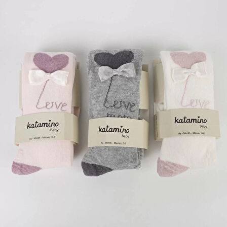 Sudan Aks Kız Bebek Külotlu Çorap K62302 Asorti