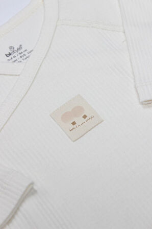 Organic Modal Flying Balloons Kruvaze Uzun Kol Body Bs17121 Ekru