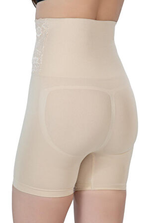 Ten Mı Emay 2091 Önü Dantelli Yüksek Bel Boxer Korse