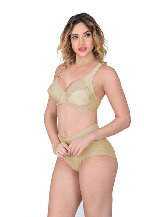 Ekru Mı Emay 177 C Toparlayıcı Sütyen Takım