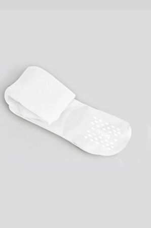 Bistyle Penye Kaymaz Külotlu Çorap 50109 Beyaz