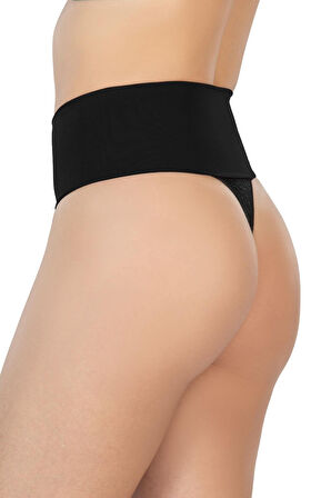 Siyah Mı 2048 Seamless Çift Renk String Korse