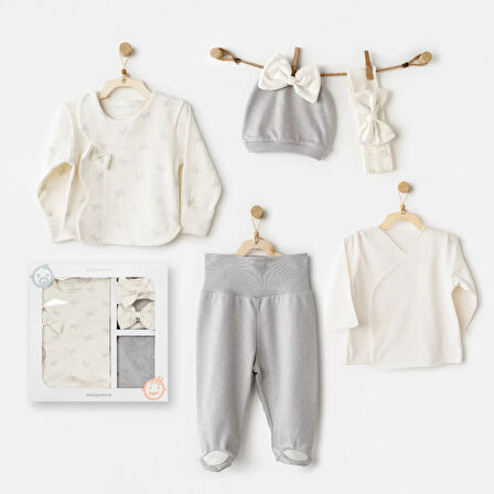 Baby Bow Bliss 5'li Hastane Çıkışı Ekru