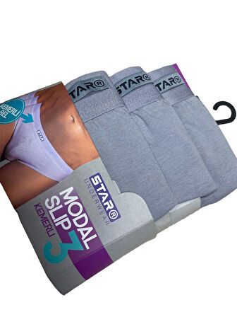 Star 109 Erkek 3'lü Modal Slip