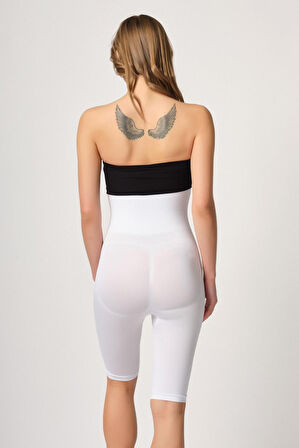 Beyaz Mı Emay 2044 Yüksek Bel Double Uzun Paçalı Korse